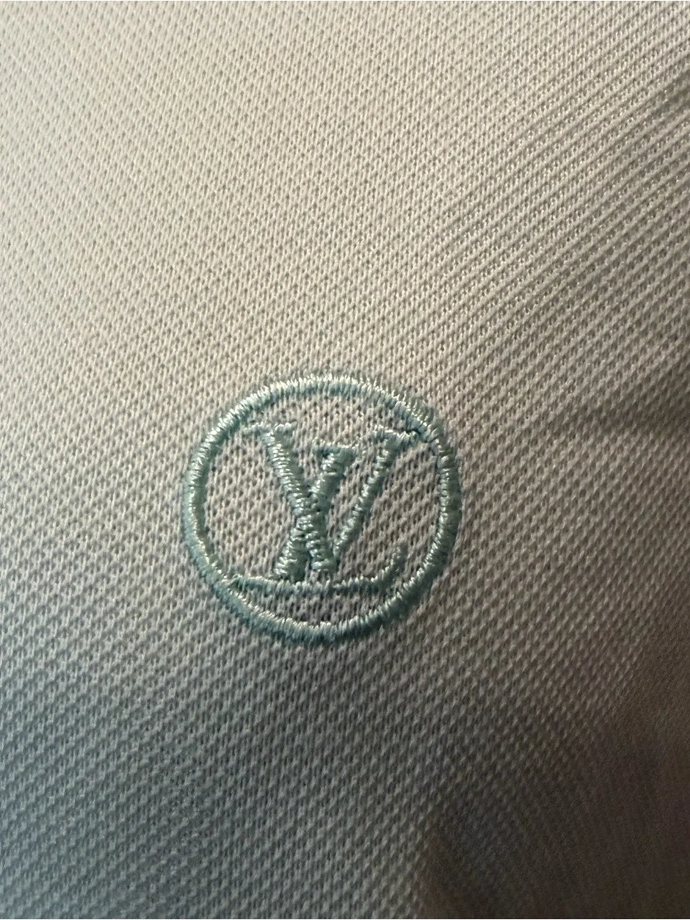 Louis Vuitton Light Blue Polo Top